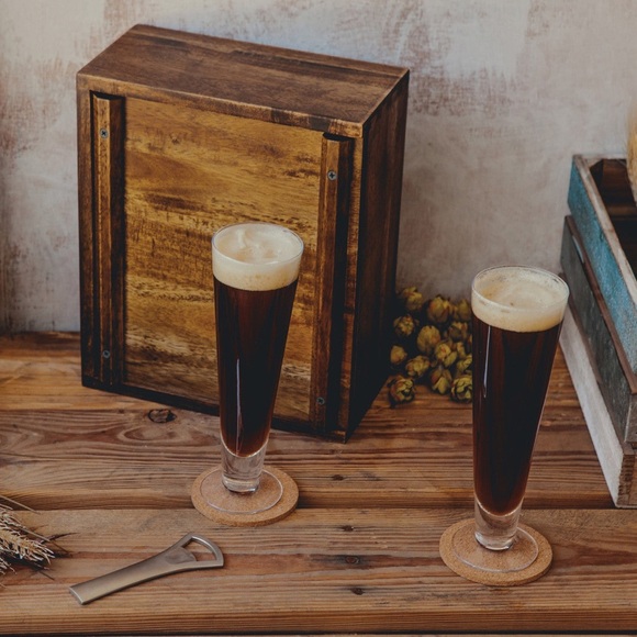 NIB - Legacy Pilsner Beer Glass Gift Set - Picture 4 of 10